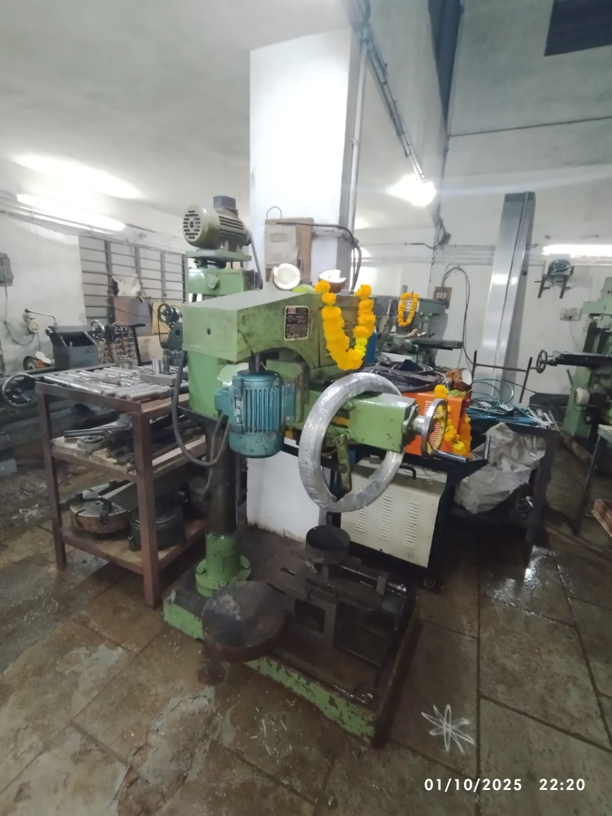 Heavy-duty workshop machinery and finished components